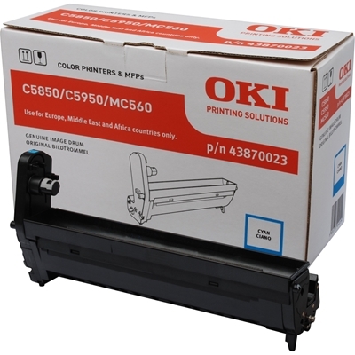 Eredeti OKI 43870023 ciánkék dob