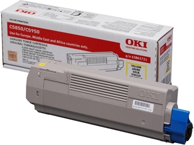 Eredeti OKI 43865721 sárga toner