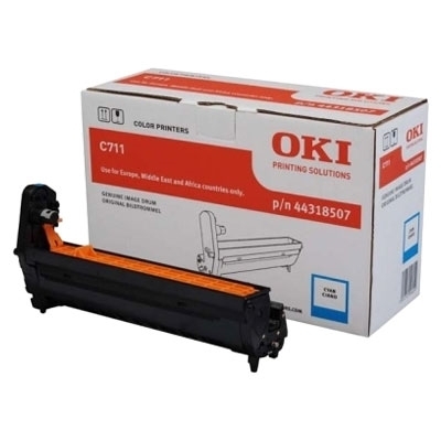 Eredeti OKI 43913807 ciánkék dob