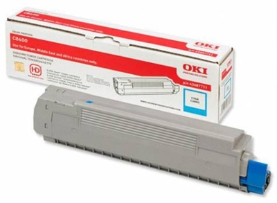 Eredeti OKI 44643003 ciánkék toner