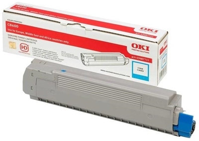 Eredeti OKI 43487711 ciánkék toner