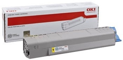 Eredeti OKI 44059253 nagy kapacitású sárga toner