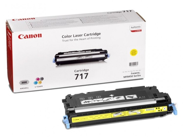 Eredeti Canon CRG 717 sárga toner