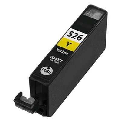 Utángyártott Canon CLI-526Y sárga patron (chipes)
