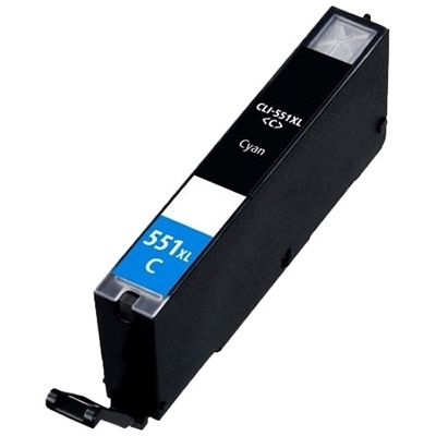 Utángyártott Canon CLI-551CXL ciánkék patron (chipes)