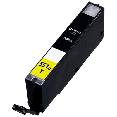 Utángyártott Canon CLI-551YXL sárga patron (chipes)
