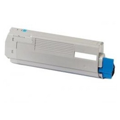 Utángyártott OKI-43381907 ciánkék toner