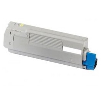 Utángyártott OKI-43872305 sárga toner