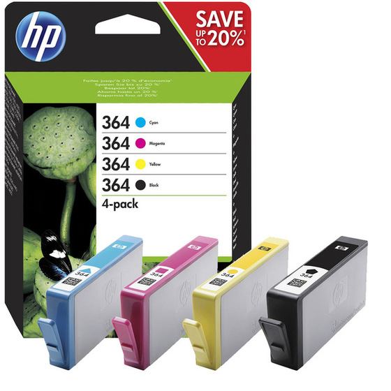 HP 364 multipack, 4 színű patroncsomag (N9J73AE) eredeti
