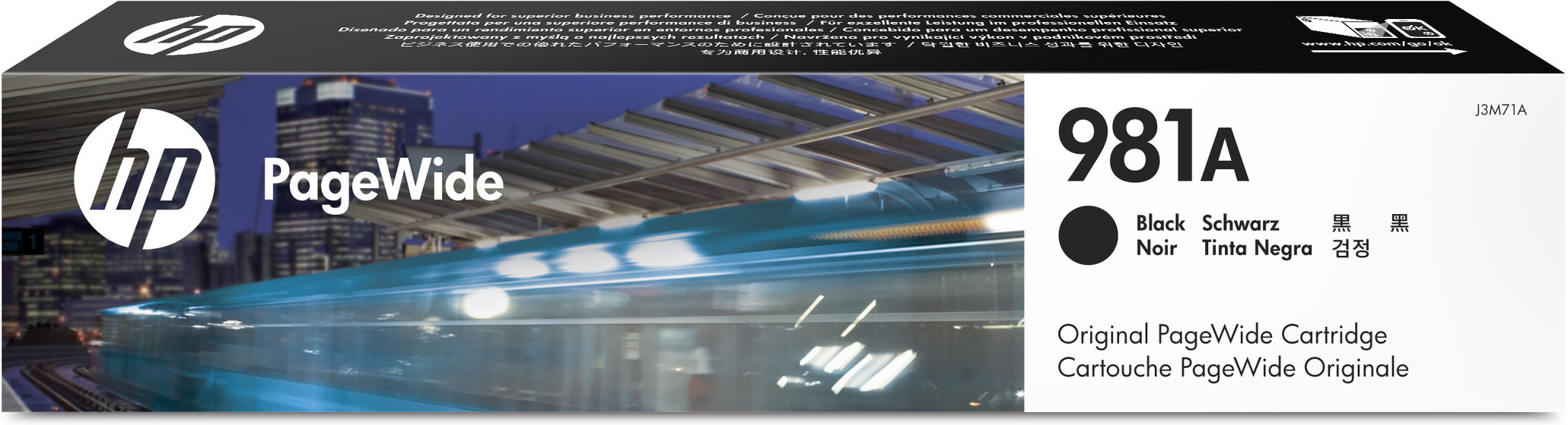 HP 981A fekete PageWide patron (J3M71A) eredeti