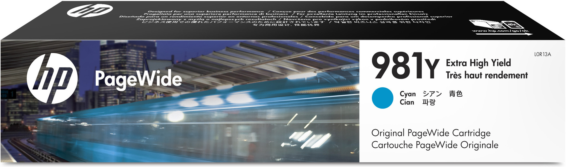 HP 981Y extra nagy kapacitású ciánkék PageWide patron (L0R13A) eredeti