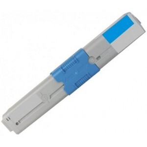 Utángyártott OKI-44973535 ciánkék toner