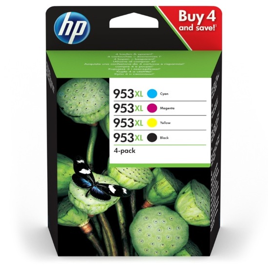 HP 953XL multipack, 4 színű nagy kapacitású patroncsomag (3HZ52AE) eredeti