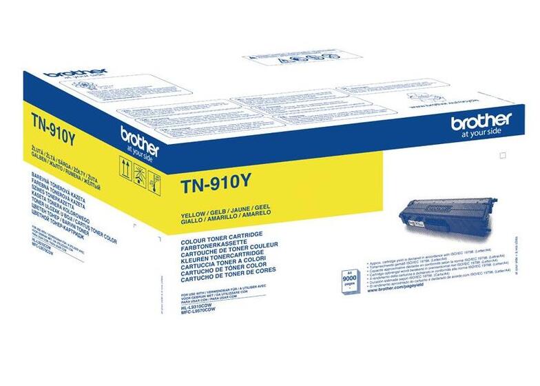 Eredeti Brother TN-910Y sárga toner