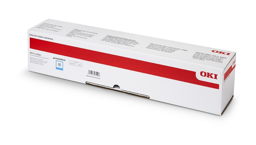 Eredeti Oki C911/C931 ciánkék toner (45536415)