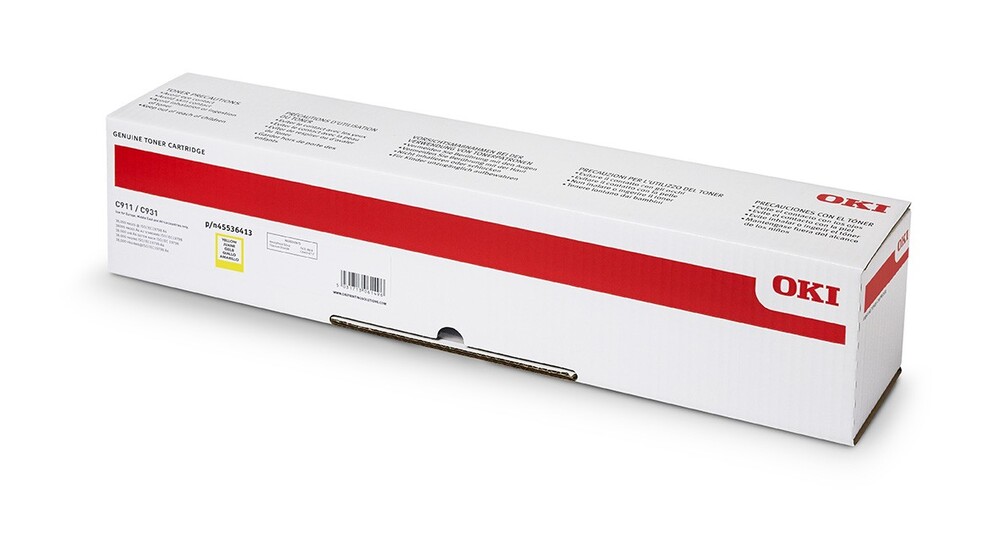 Eredeti Oki C911/C931 sárga toner (45536413)