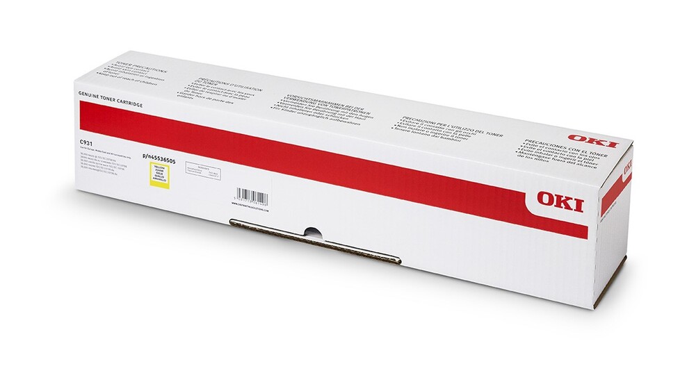 Eredeti Oki C931 nagy kapacitású sárga toner (45536505)