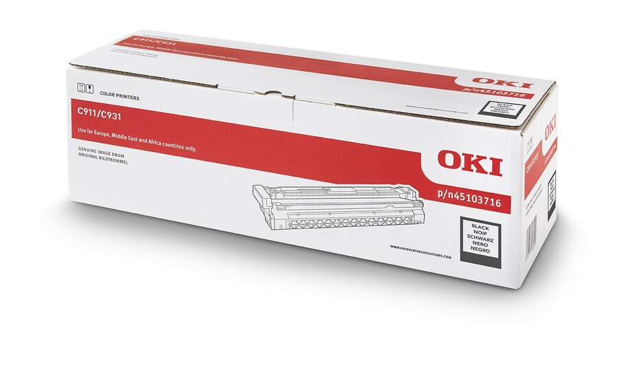Eredeti Oki C911/C931 fekete dob (45103716)