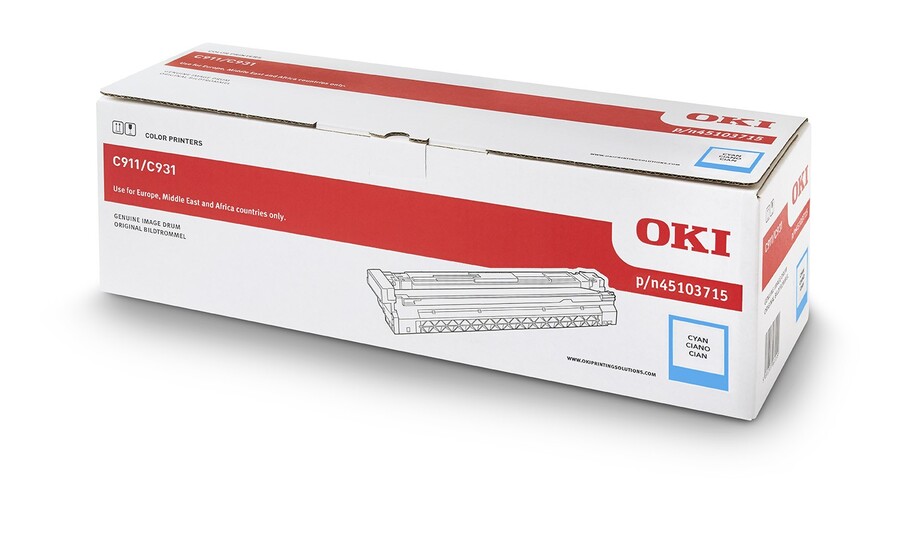 Eredeti Oki C911/C931 ciánkék dob (45103715)