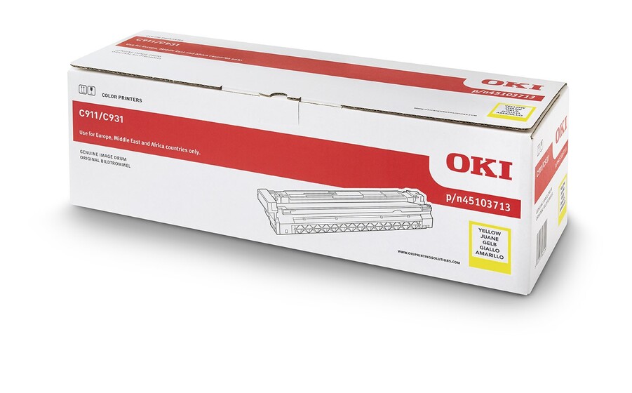 Eredeti Oki C911/C931 sárga dob (45103713)