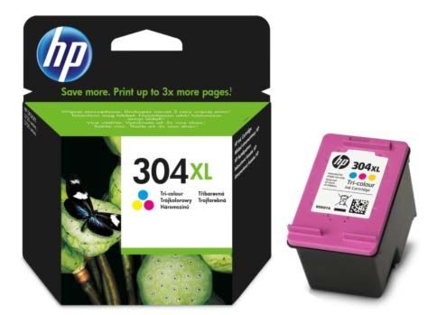 HP 304XL nagy kapacitású színes patron (N9K07AE) eredeti