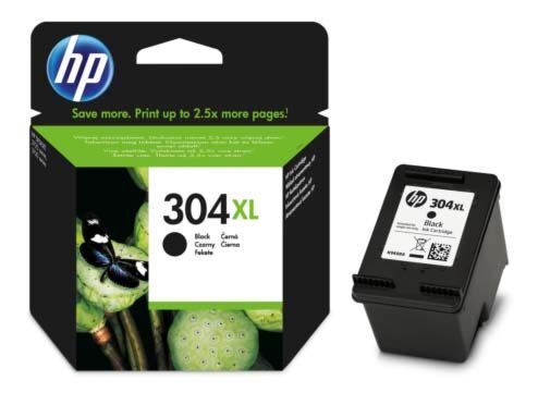 HP 304XL nagy kapacitású fekete patron (N9K08AE) eredeti