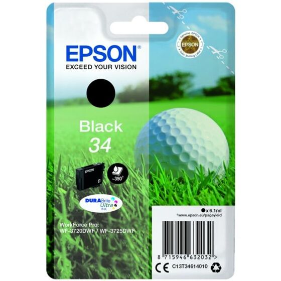 Eredeti Epson 34 fekete patron 6,1 ml (T3461)