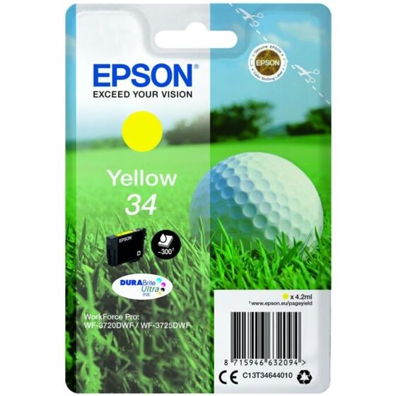Eredeti Epson 34 sárga patron 4,2 ml (T3464)