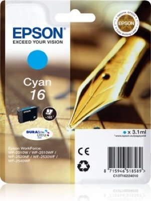 Eredeti Epson 16 ciánkék patron