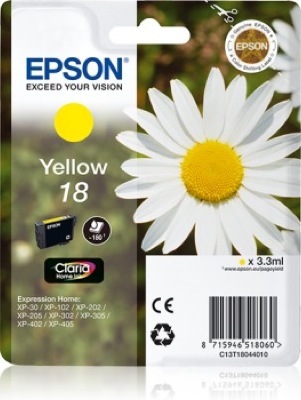 Eredeti Epson 18 sárga patron