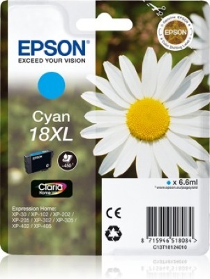 Eredeti Epson 18 XL ciánkék patron