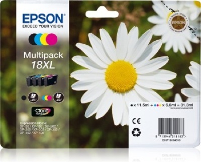 Eredeti Epson 18 XL multipack (négy színű)