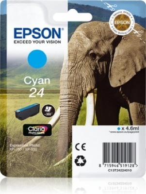 Eredeti Epson 24 ciánkék patron
