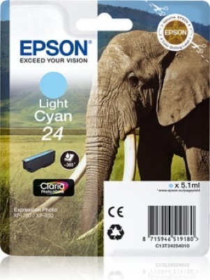 Eredeti Epson 24 világos ciánkék patron