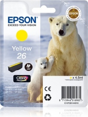 Eredeti Epson 26 sárga patron
