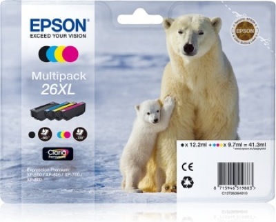 Eredeti Epson 26 XL multipack (négy színű)