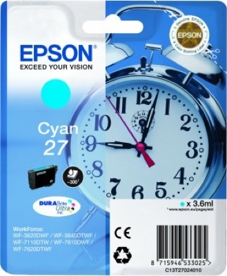 Eredeti Epson 27 ciánkék patron
