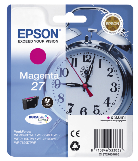 Eredeti Epson 27 magenta patron