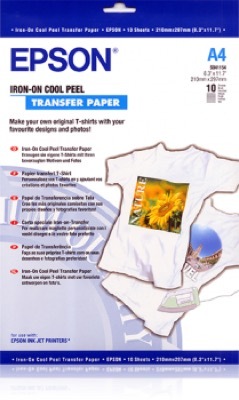 Epson Iron-On-Transfer Paper, Vasalható matrica, A4, 124g, 1