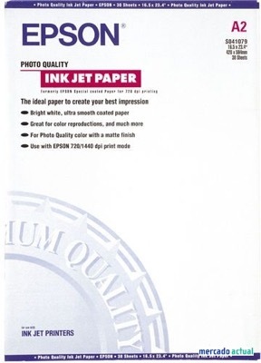 Epson Photo Quality Inkjet Paper, A2, 102g, 30 lap