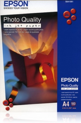 Epson Photo Quality Inkjet Paper, A4, 102g, 100 lap