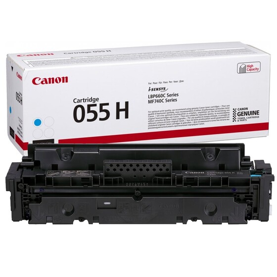 Canon 055H ciánkék nagy kapacitású toner (3019C002) eredeti