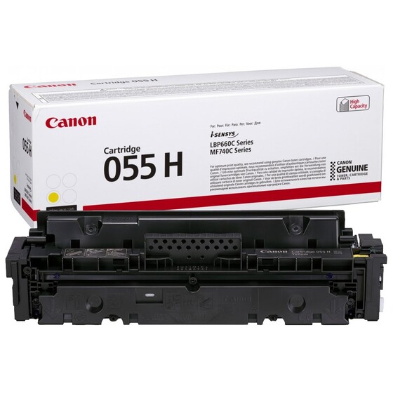 Canon 055H sárga nagy kapacitású toner (3017C002) eredeti