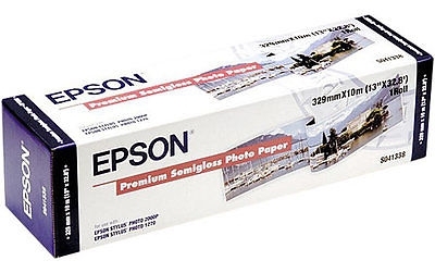 Epson Premium Semigloss Photo Paper, 329mm X 10m, 250g, teke
