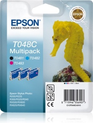 Eredeti Epson T048 multipack (ciánkék, magenta, fekete)