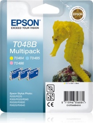 Eredeti Epson T048 multipack (sárga, világos ciánkék, világos magent