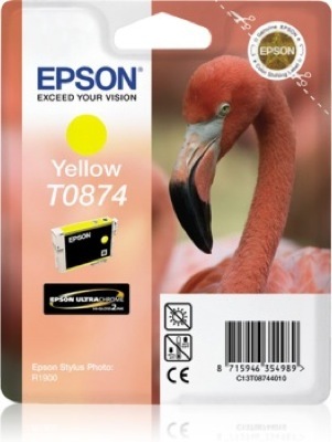 Eredeti Epson T0874 sárga patron