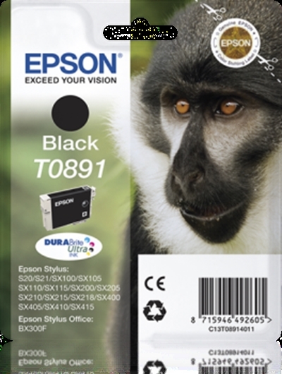 Eredeti Epson T0891 fekete patron
