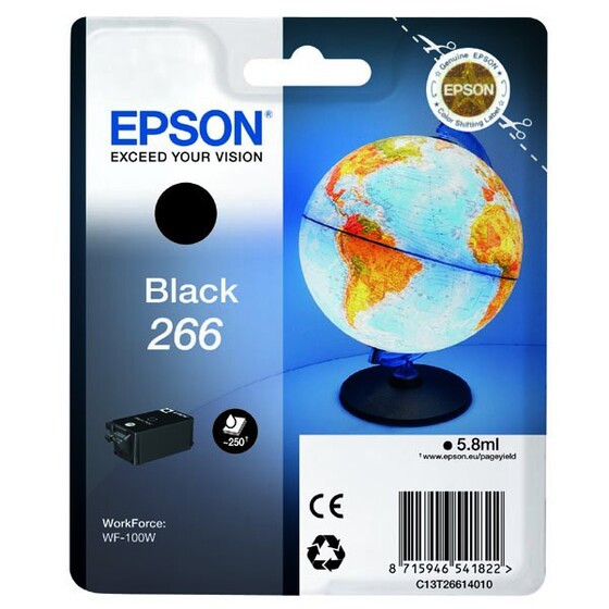 Eredeti Epson 266 fekete tintapatron (C13T26614010)