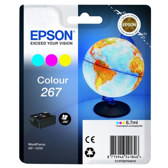 Eredeti Epson 267 színes tintapatron (C13T26704010)